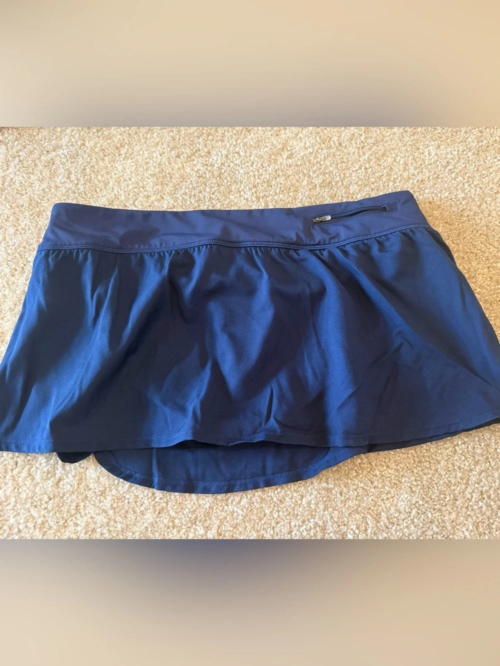 Nike navy blue athletic mini skirt with built in shorts - Picture 3 of 3